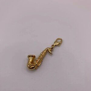 Gold tone  saxophone charm